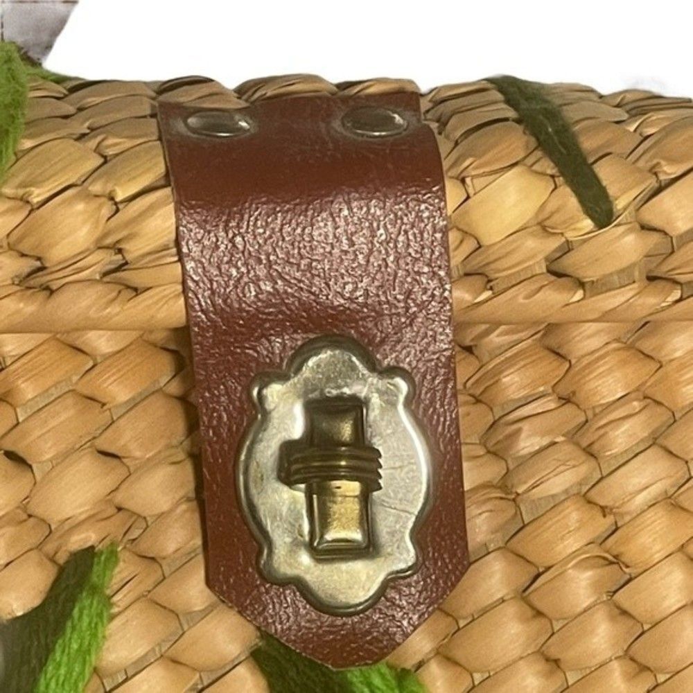50's-60's VTG Basket Bag - Picture 2 of 6
